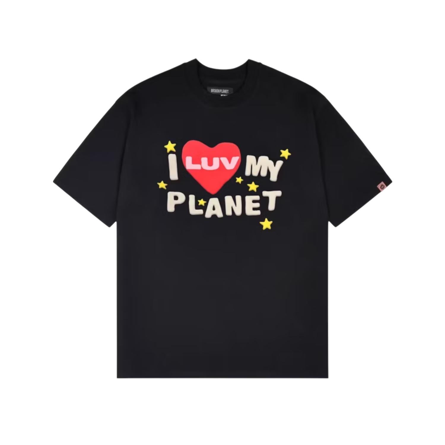 Broken Planet Luv My Planet T-shirt Midnight Black