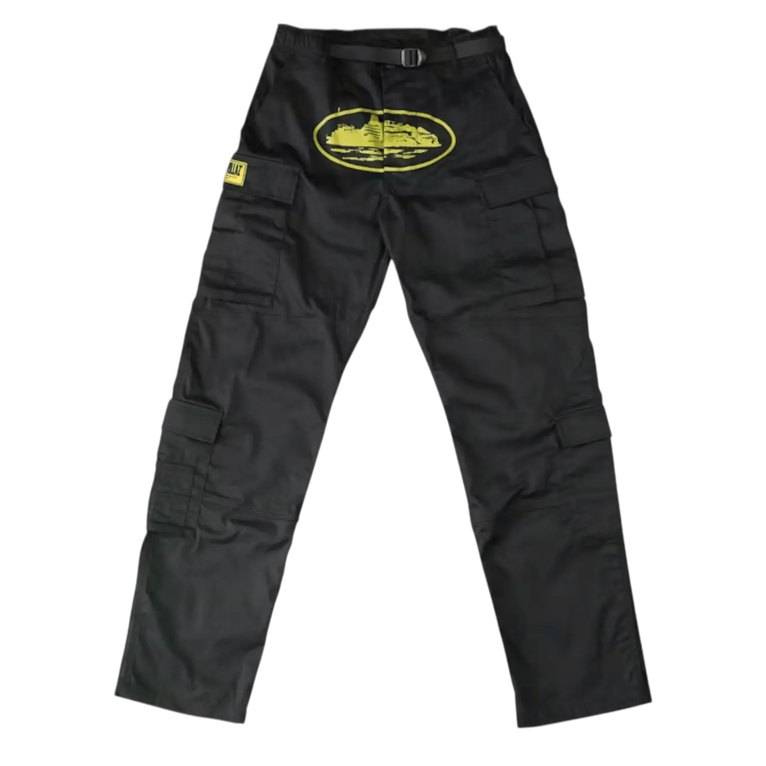 Corteiz Yella Guerillaz Cargos Black Yellow