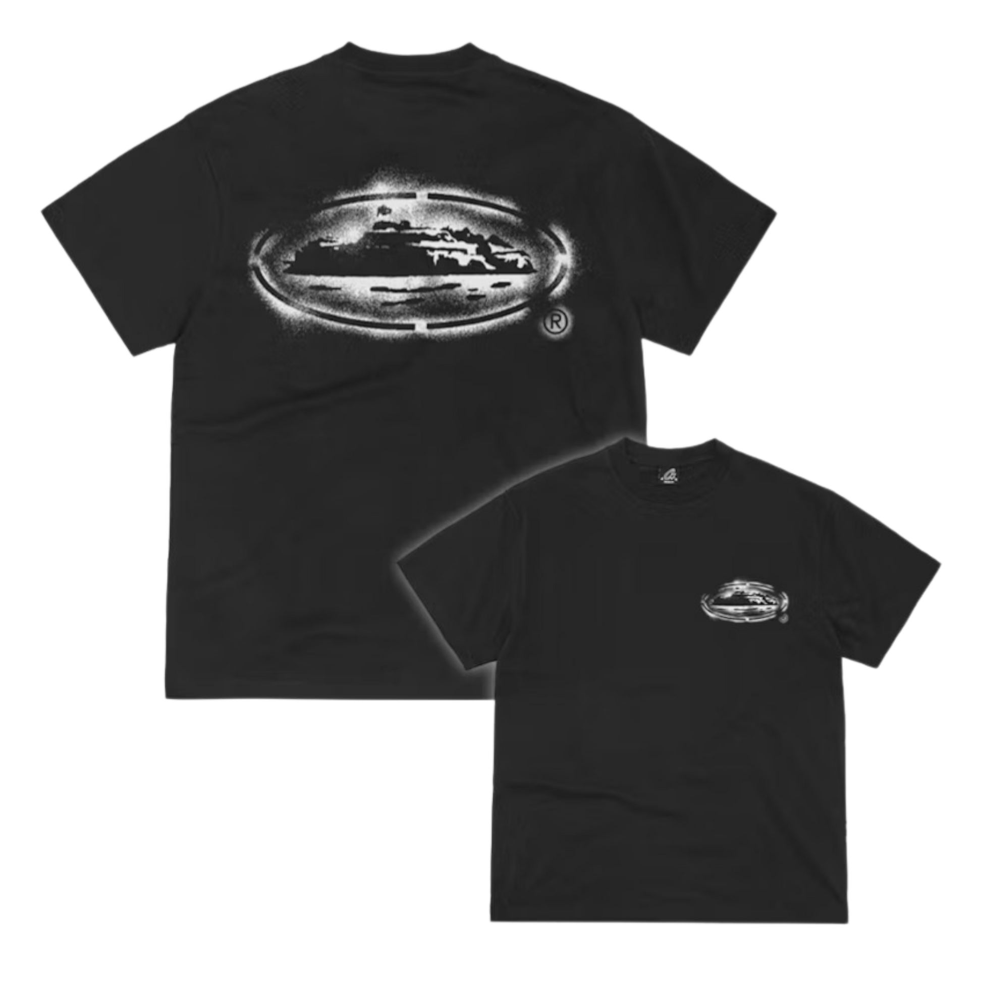 Corteiz Island Stencil Tee Black