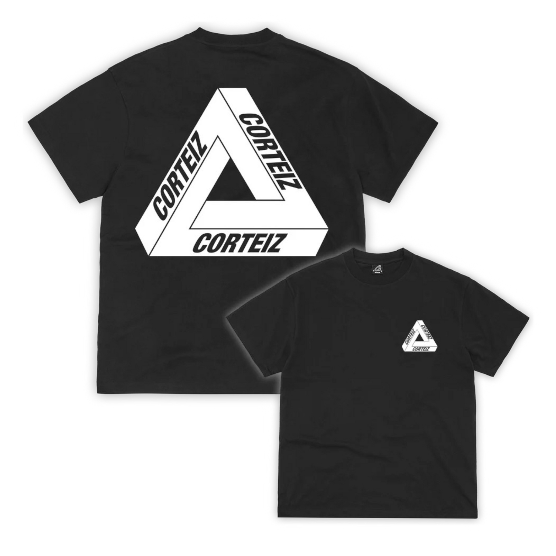 Corteiz Really Complicated Triangle Tee Black