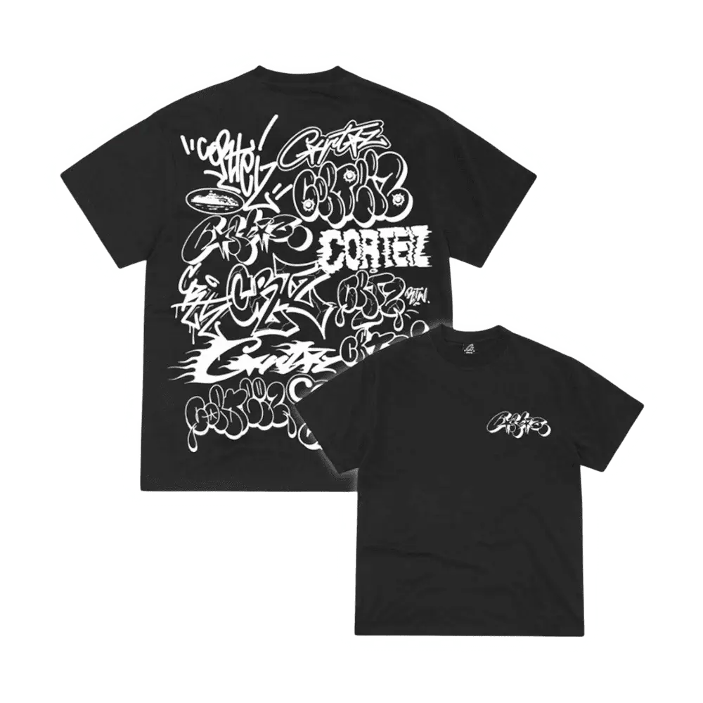 Corteiz Graffiti Tee Black