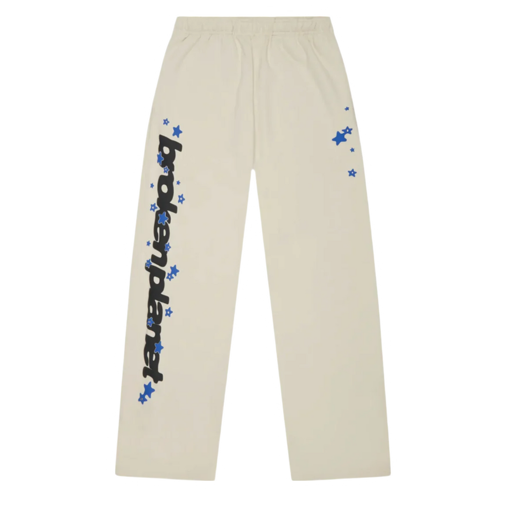 Broken Planet Market All The Stars Straight Leg Ivory White Sweatpants