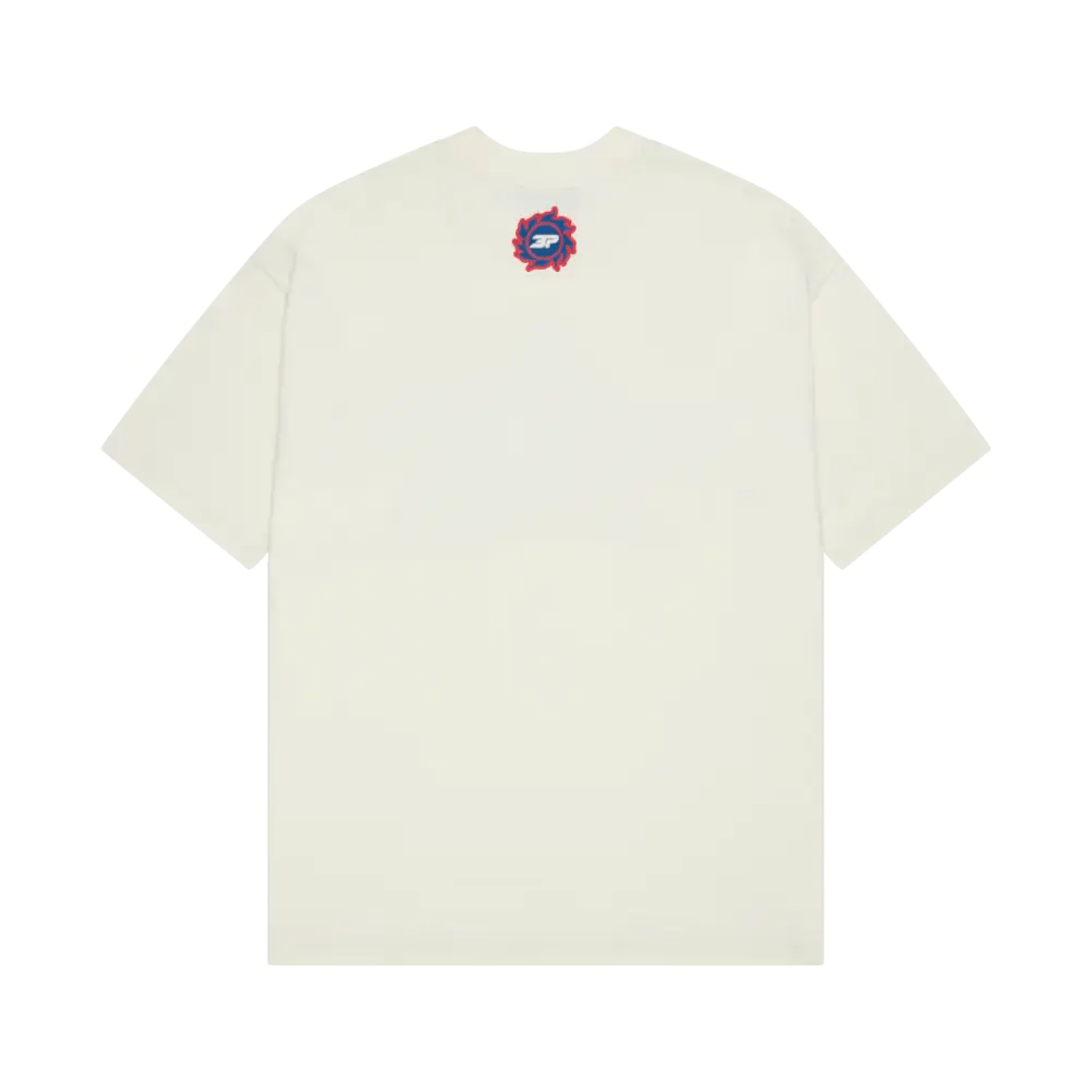 Broken Planet Star T-Shirt Vanilla White