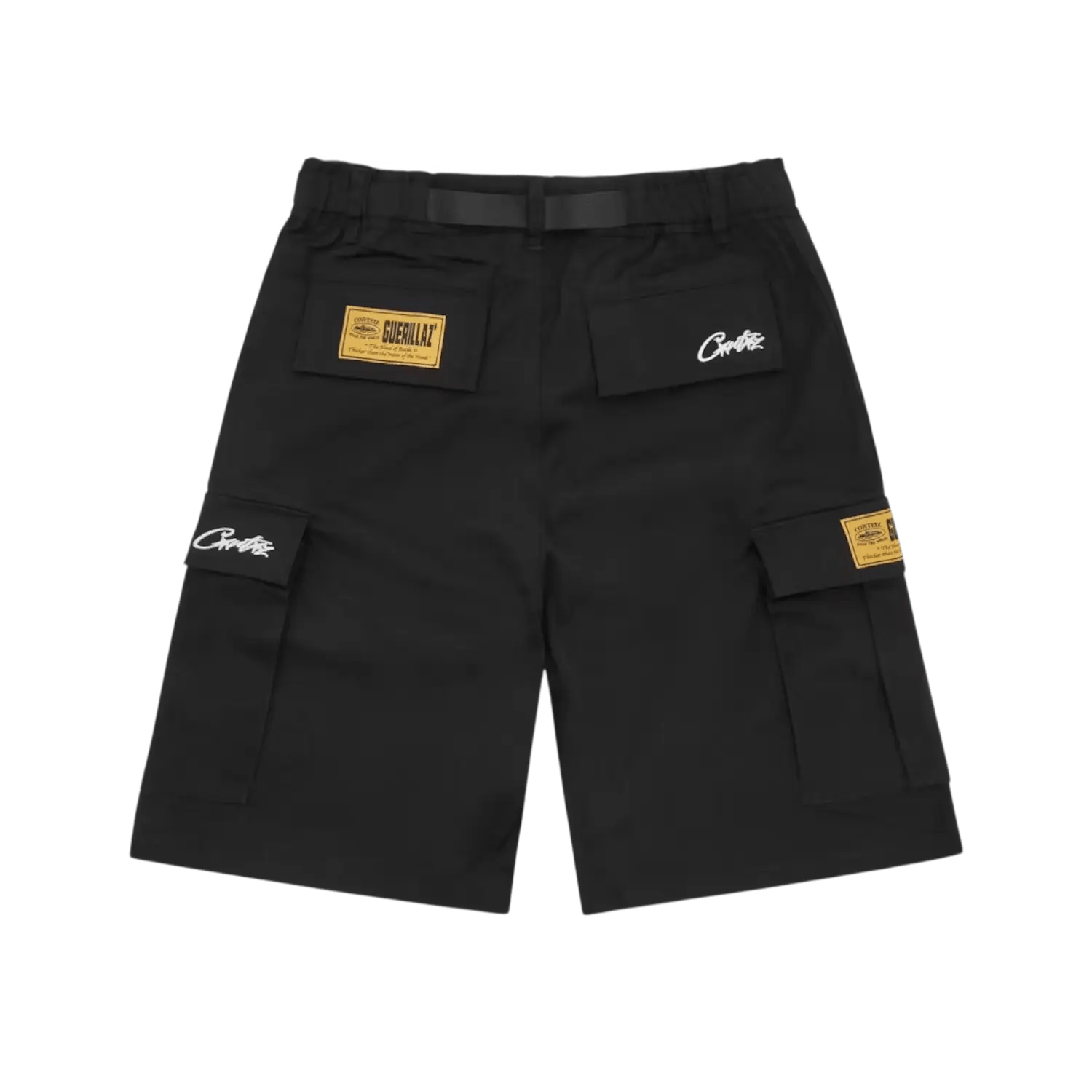 Corteiz Alcatraz Cargo Shorts Black