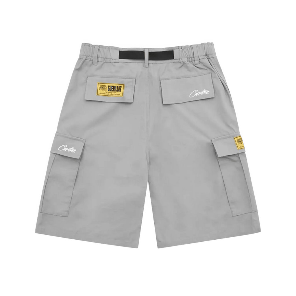 Corteiz Alcatraz Cargo Shorts Grey