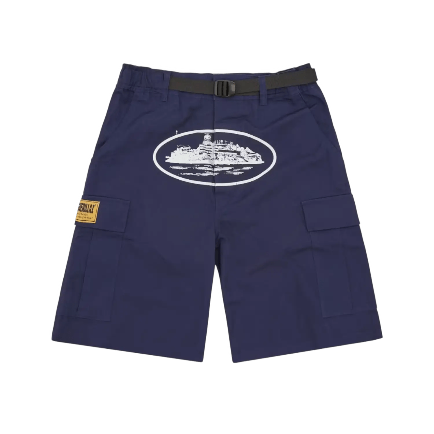 Corteiz Alcatraz Cargo Shorts Navy