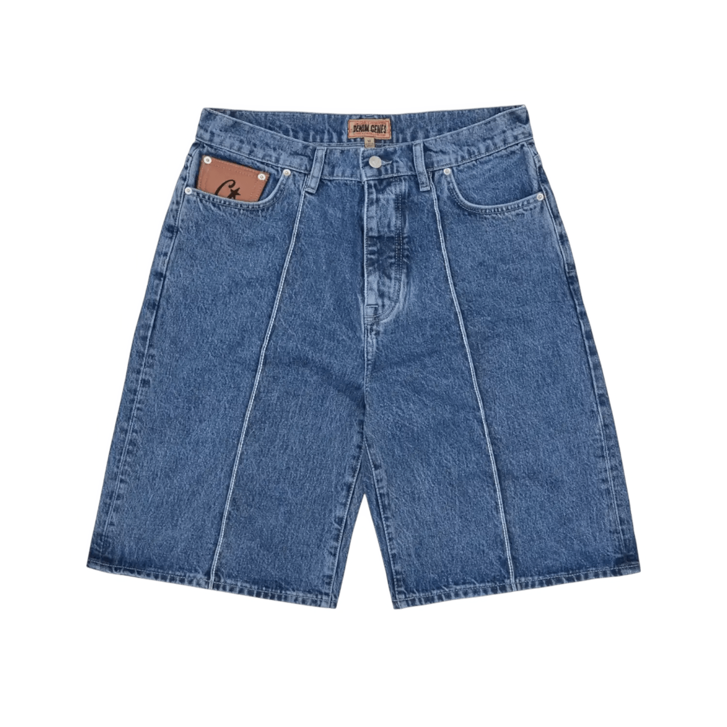 Corteiz C-Star Denim Jorts Faded Blue