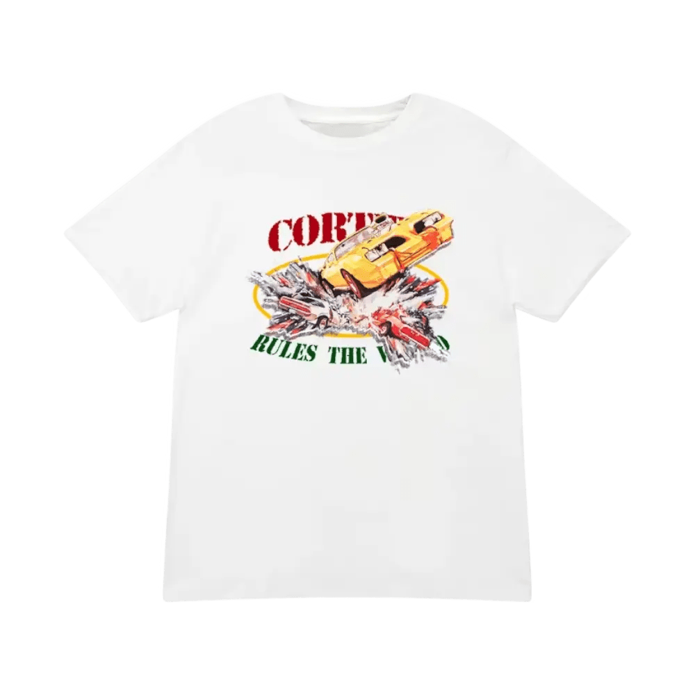 Corteiz Car Crash Tee White
