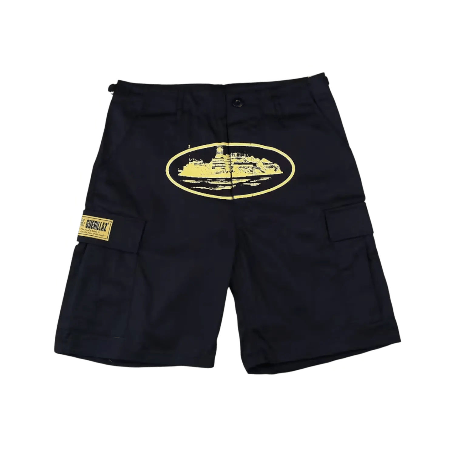 Corteiz Guerillaz 21′ Shorts Black Yellow