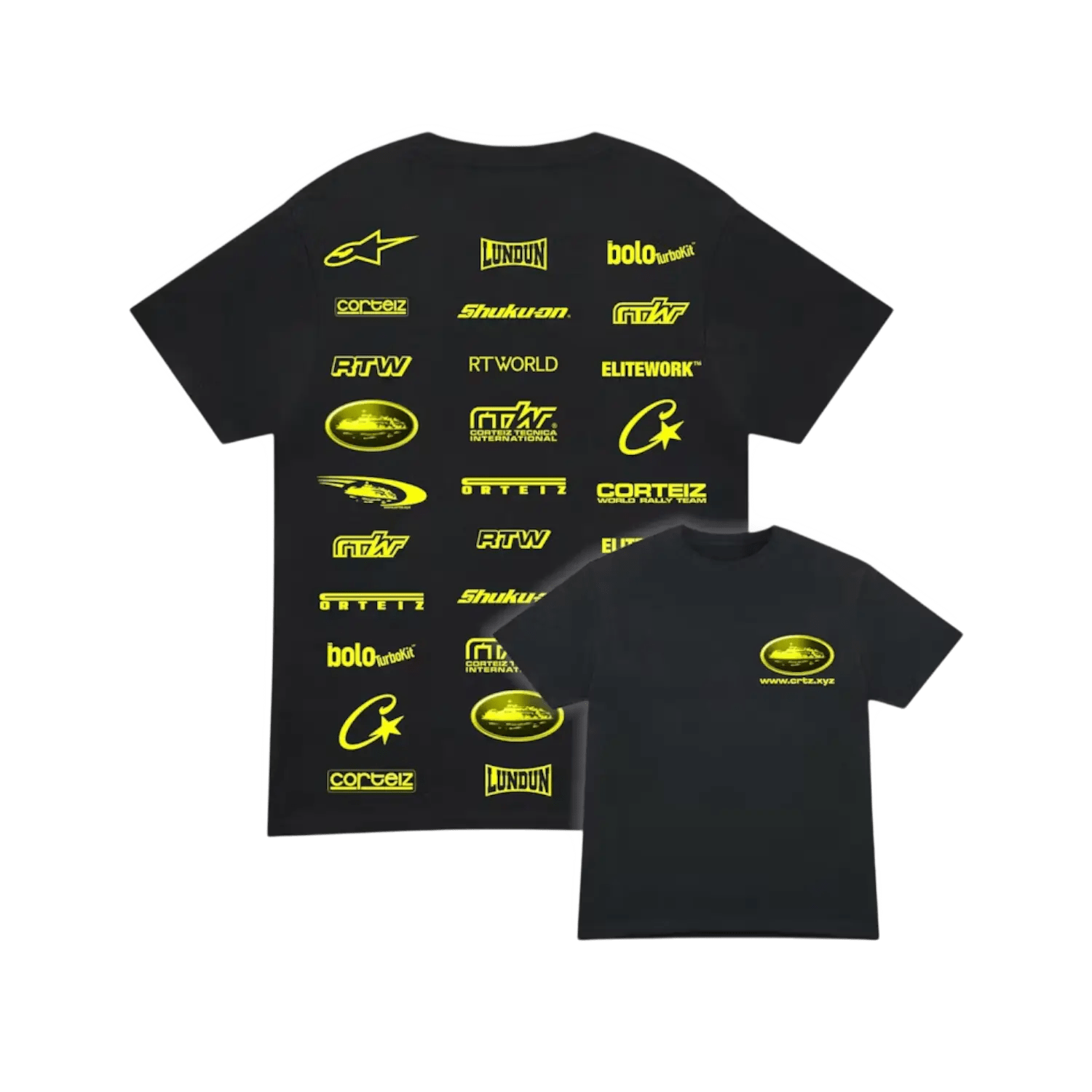 Corteiz Rally Vinylz Tee Black