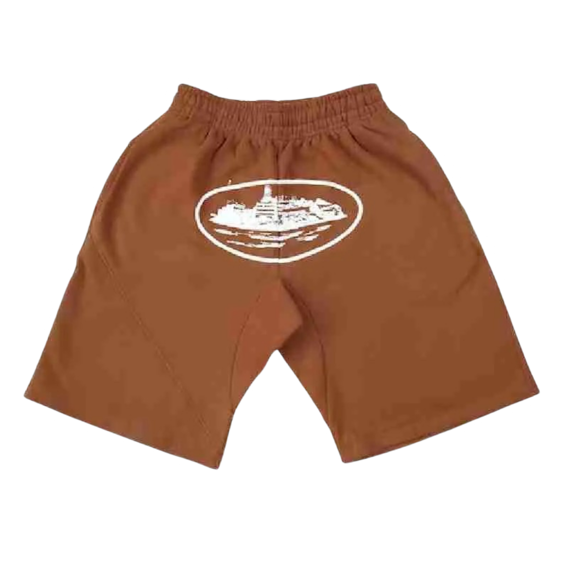 Corteiz Alcatraz Shorts Brown