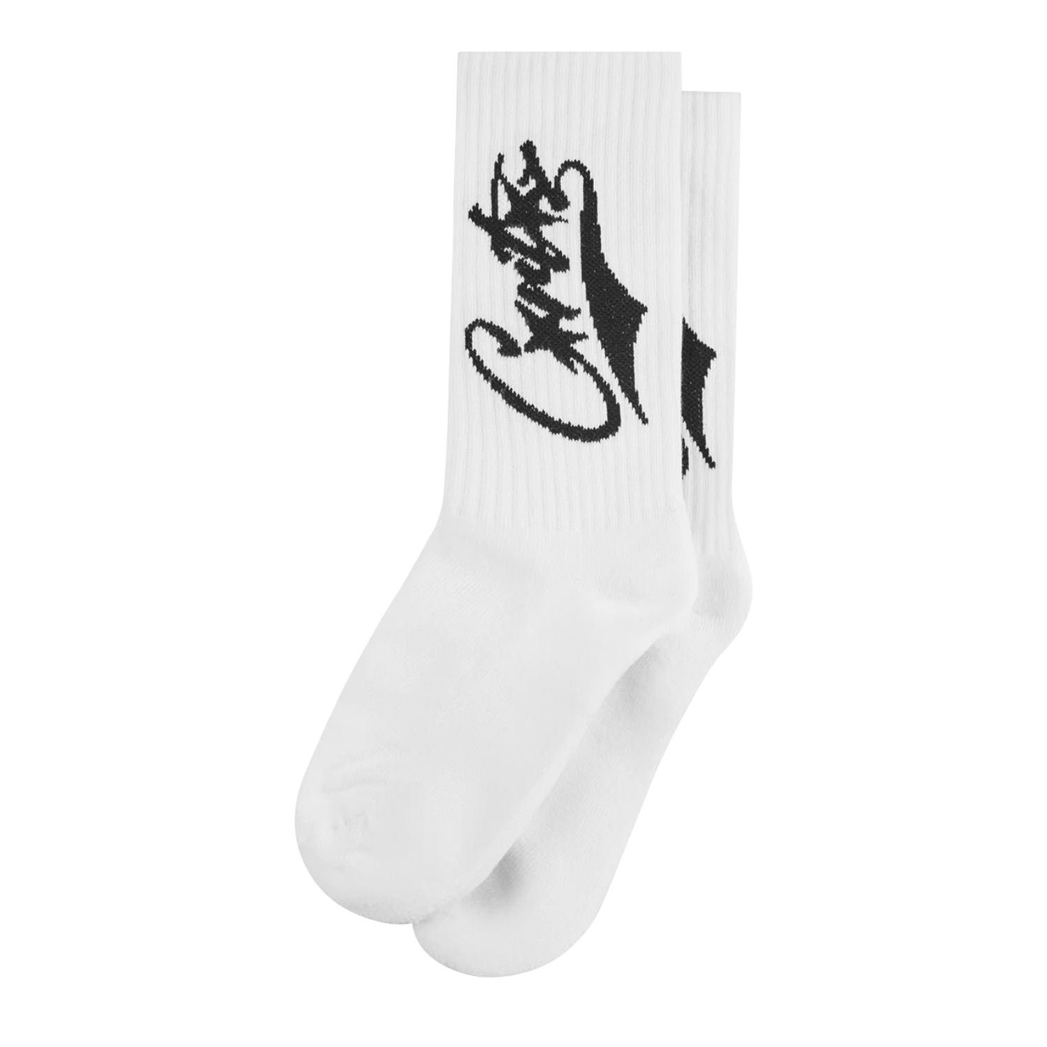 Corteiz Baseball Socks White and Black