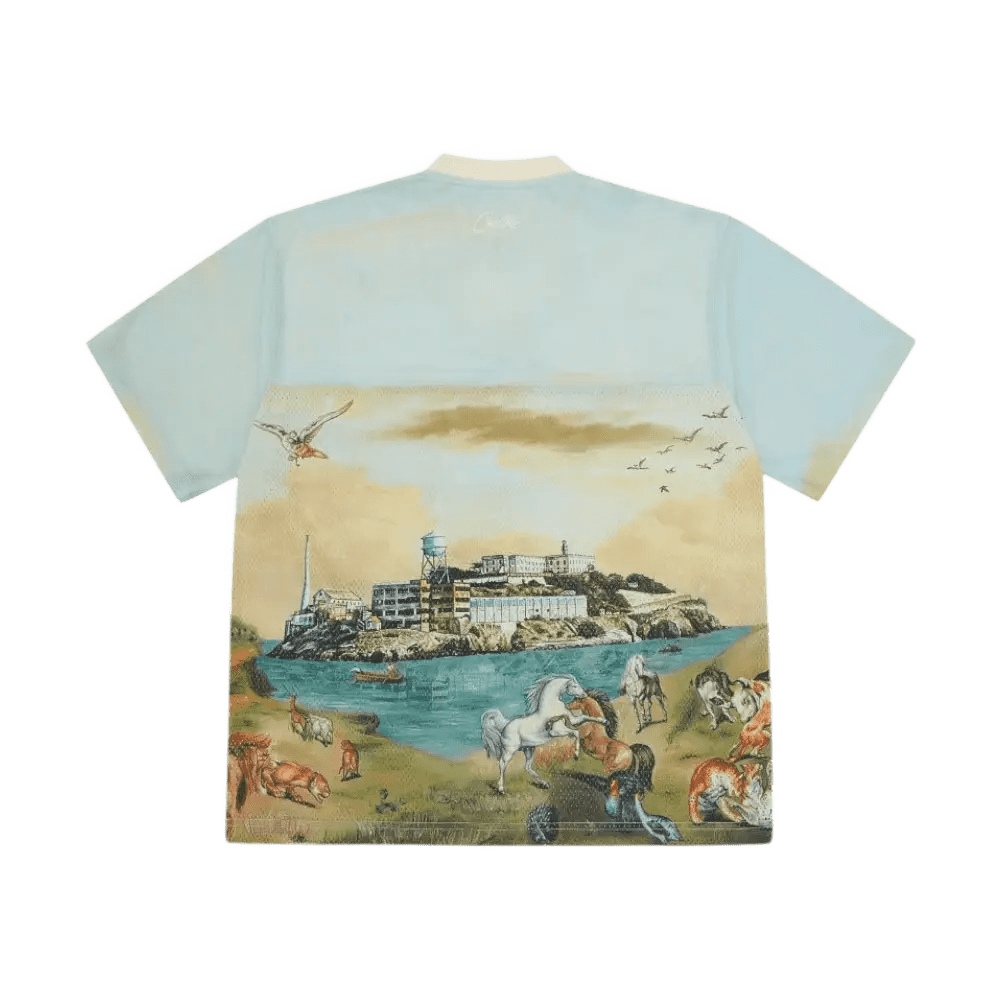 Corteiz Narnia Football Jersey Blue & Cream