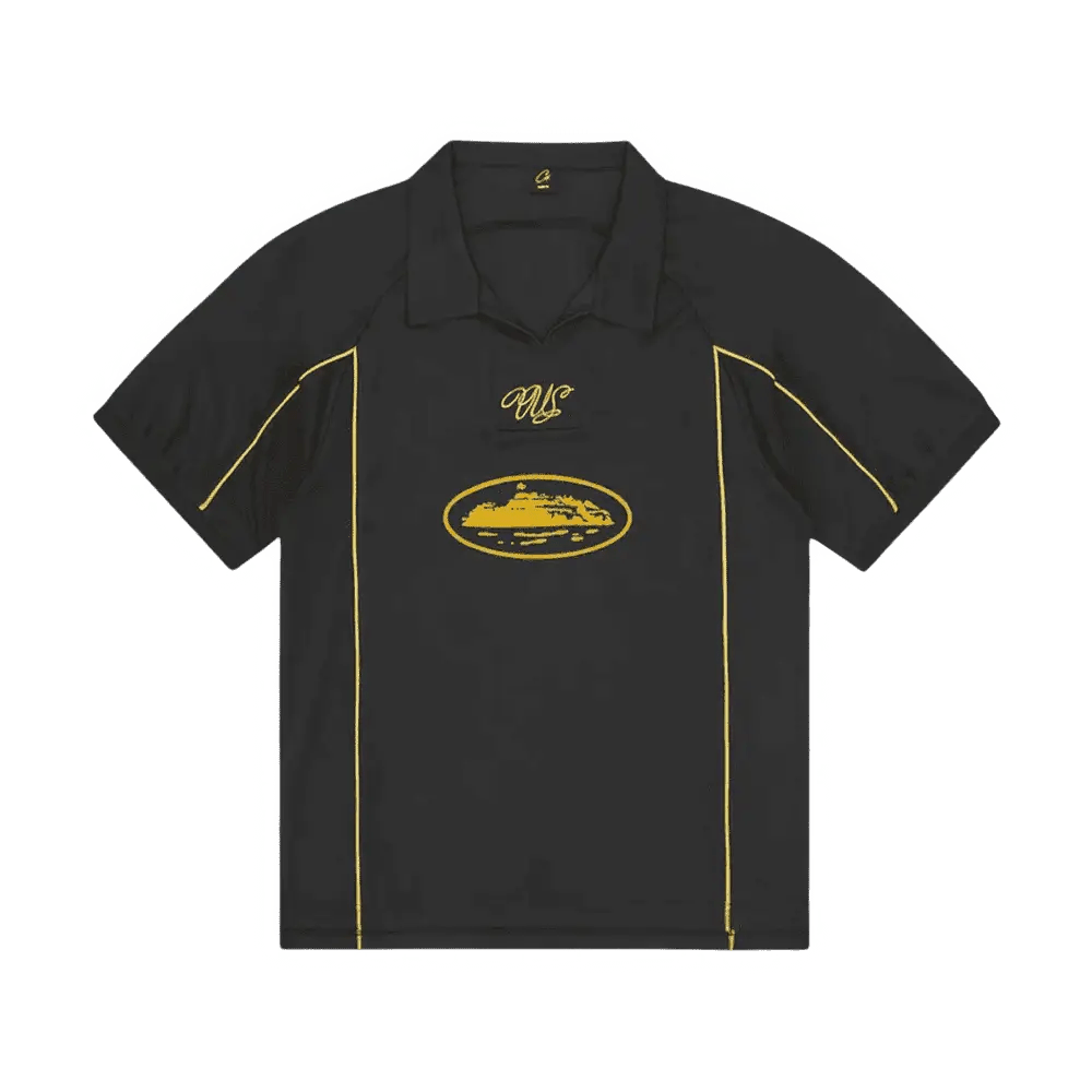 Corteiz Talismo Football Jersey Black Yellow