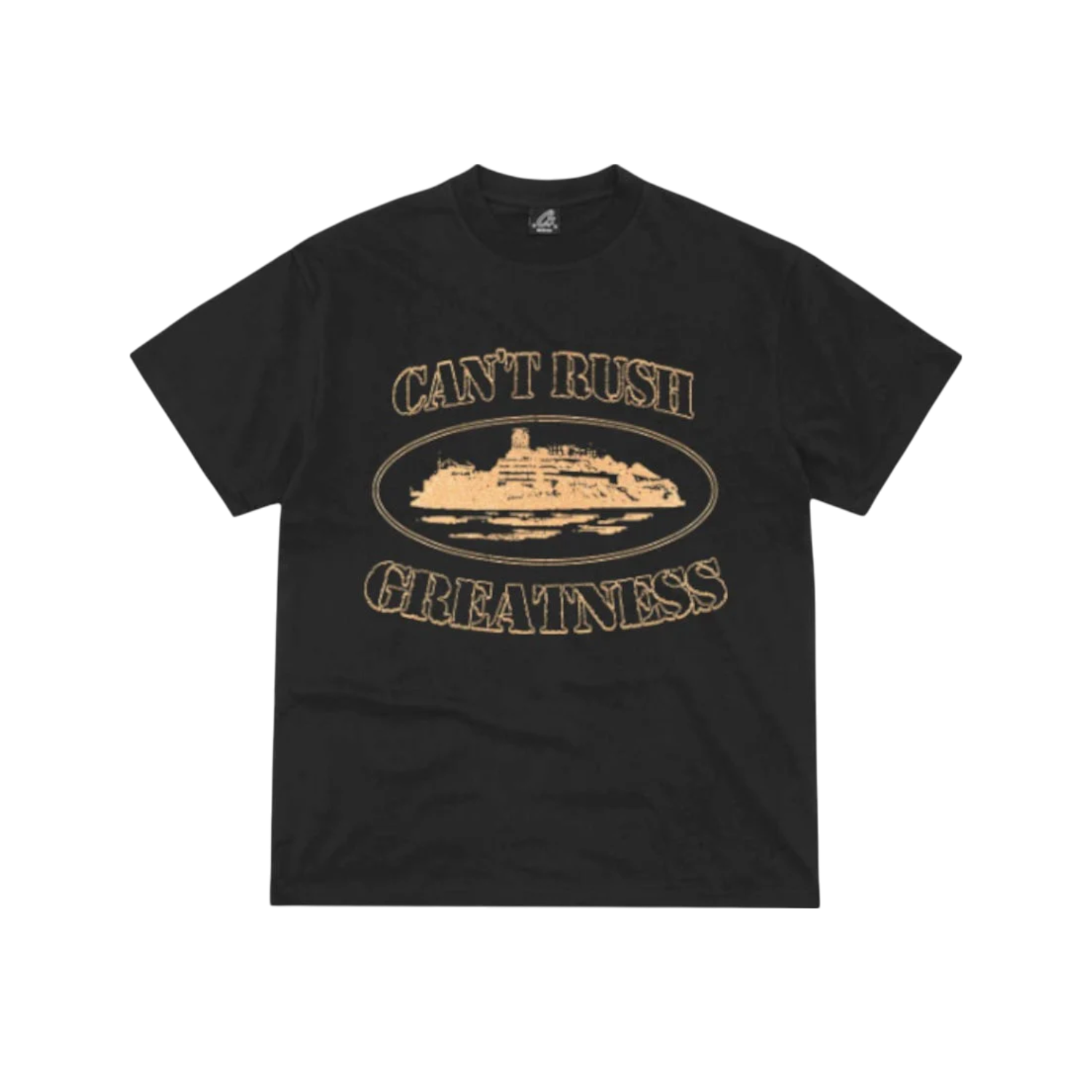 Corteiz x Cental Cee Can't Rush Greatness Tee Black