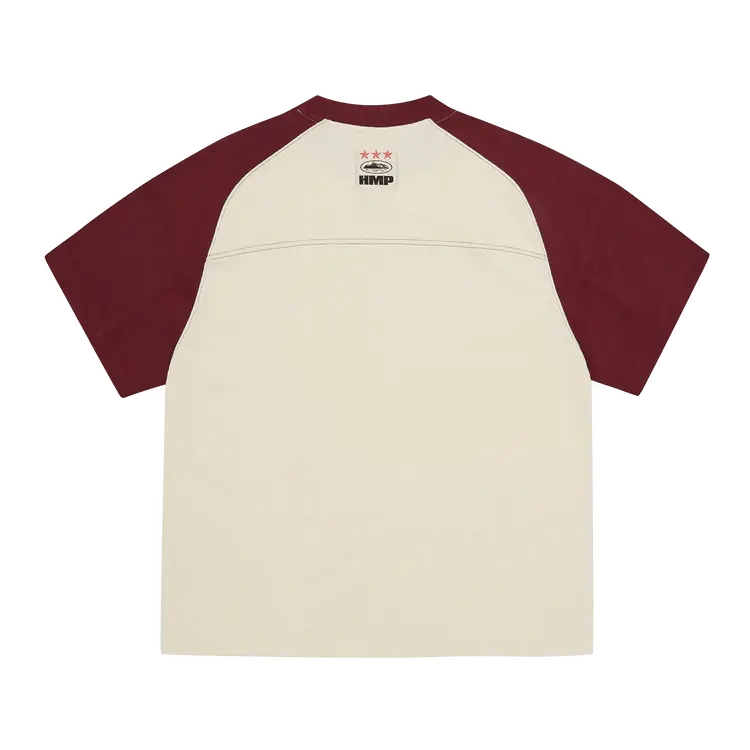 Corteiz HMP Vintage Jersey Cream Burgundy