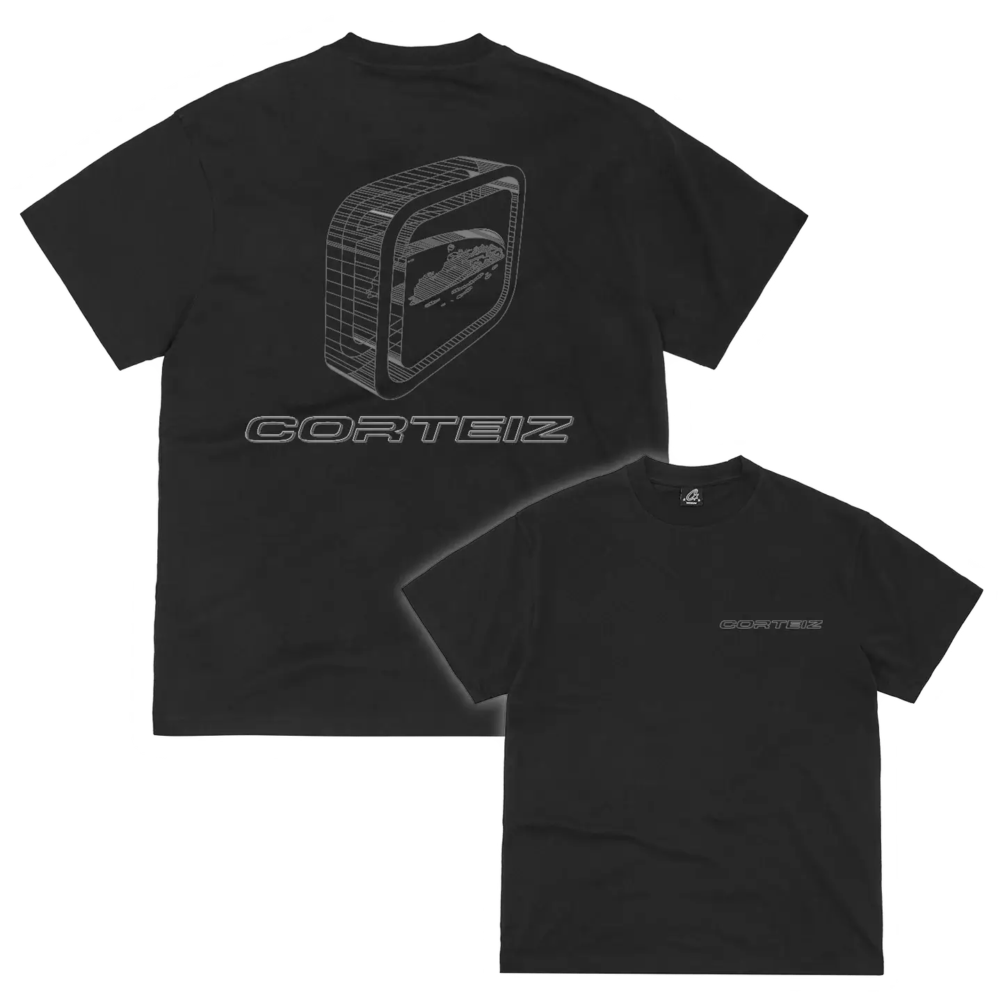 Corteiz Blueprint Tee Black