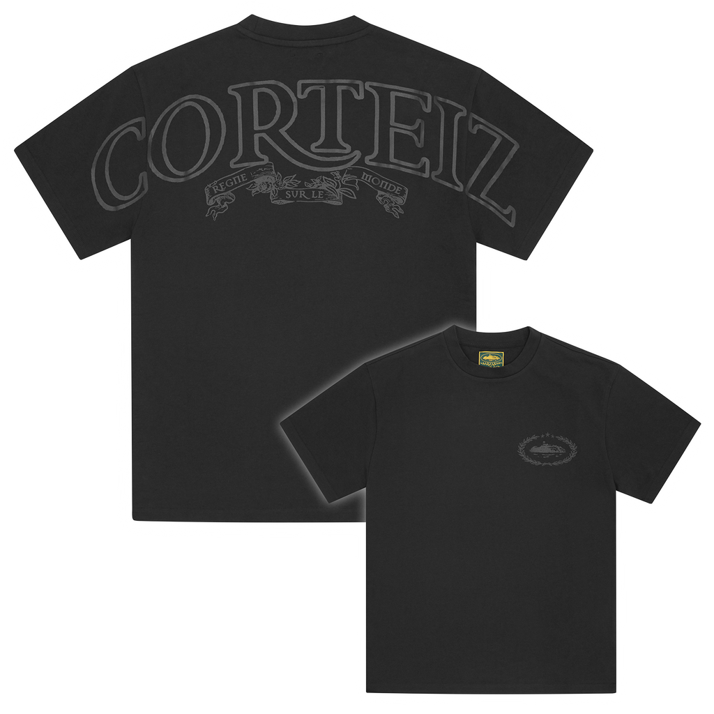 Corteiz Royale Heavyweight Tee Black/Black