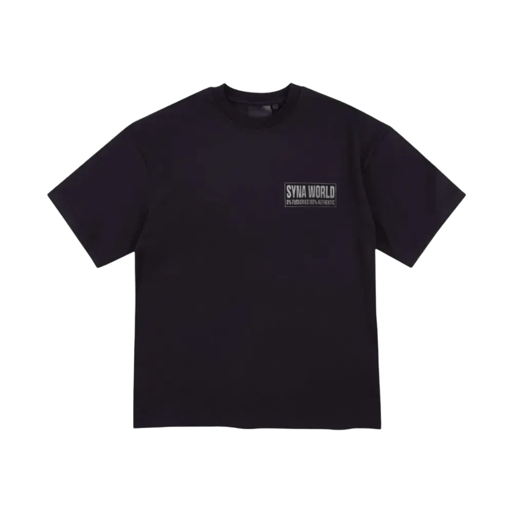 Syna World Disclaimer Tee Black