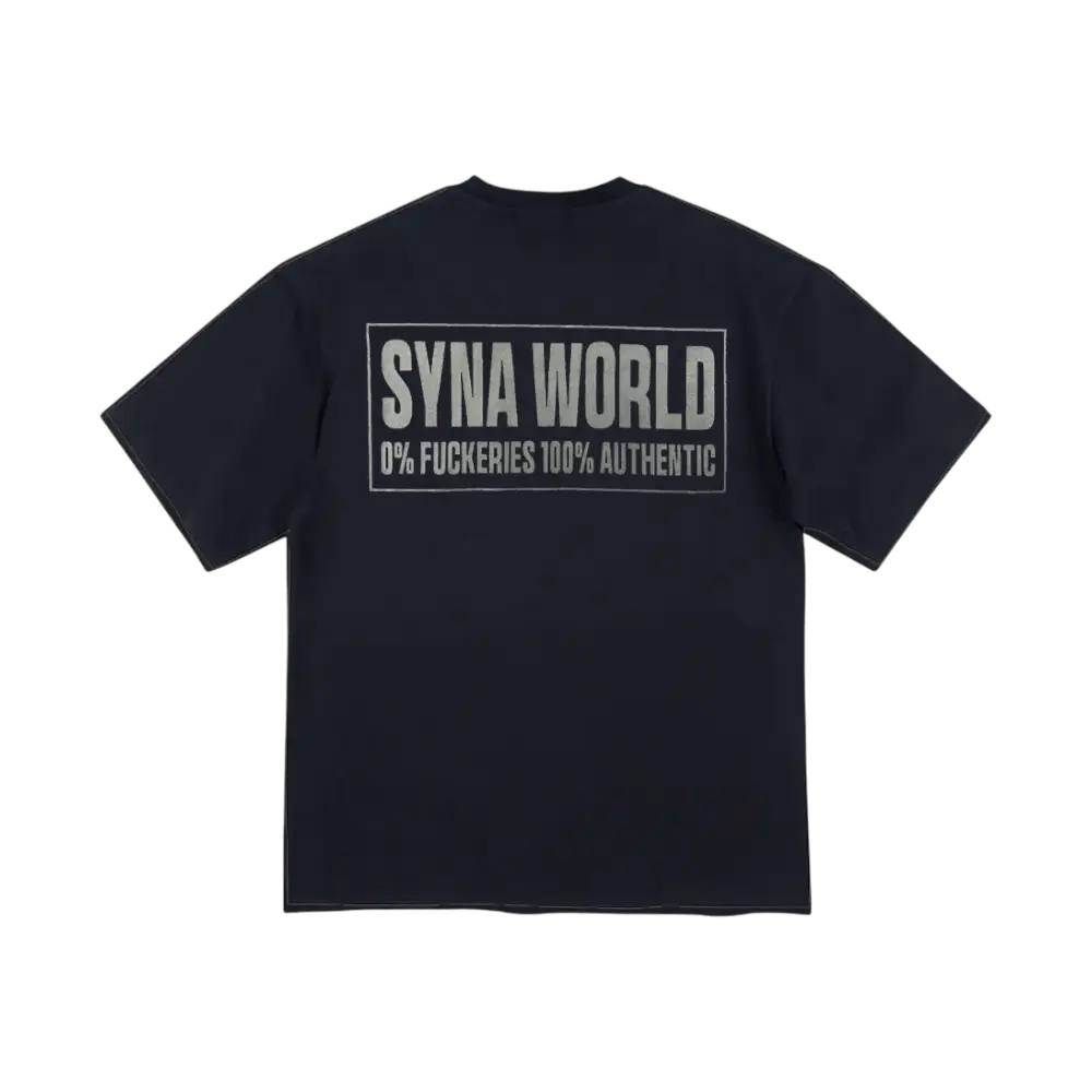 Syna World Disclaimer Tee Black