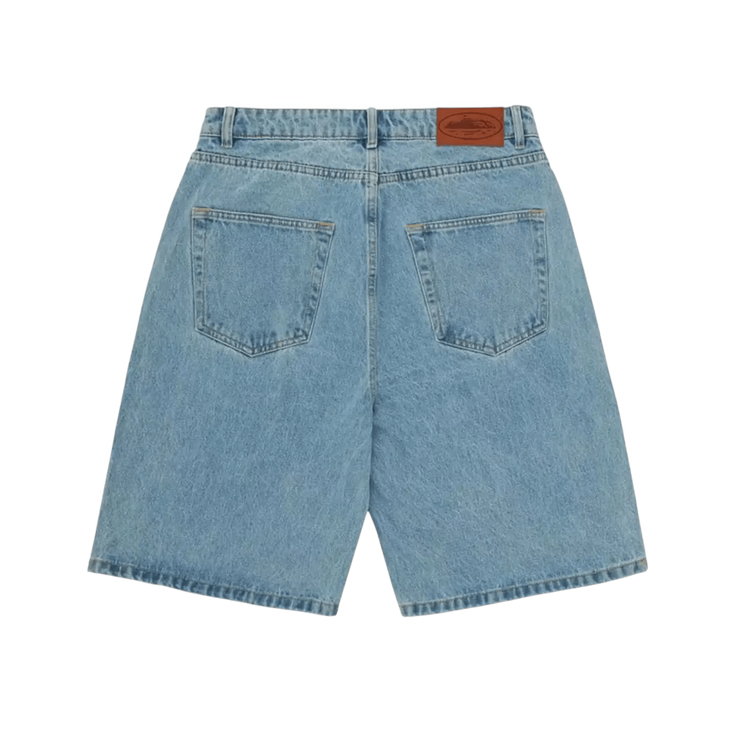Corteiz Baggy Denim Shorts Stonewash