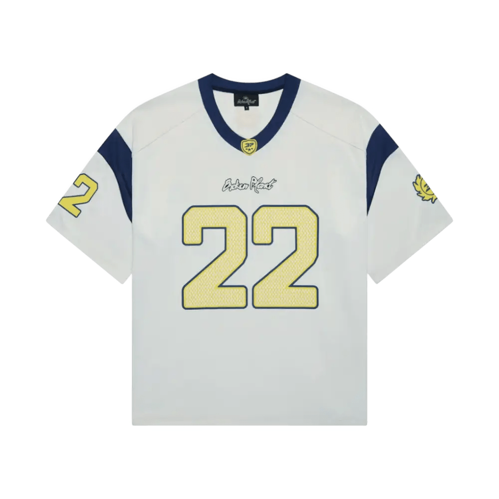 Broken Planet Football Jersey [White Blue]