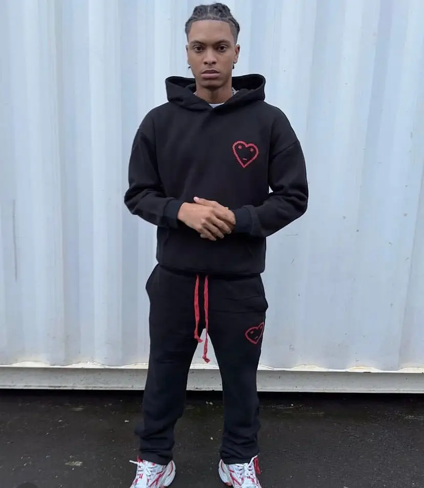 Carsicko X Nemzzz Tracksuit Black Red - Image 4