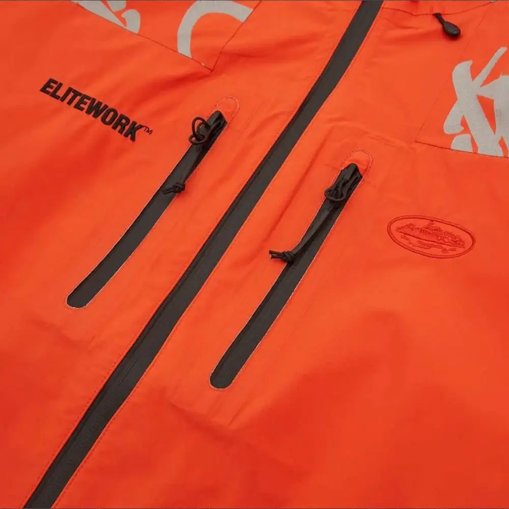 Corteiz Elitework Waterproof Shell Jacket [Orange]