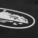 Corteiz Island Puff Print Open Hem Sweatpant Black