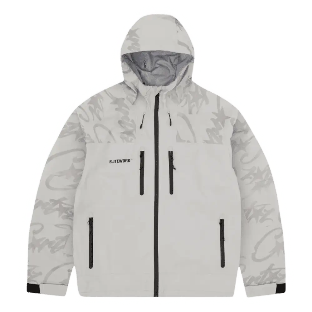 Corteiz Platinum Elitework Waterproof Shell Jacket [Grey]