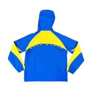 SYNA WORLD VORTEX WOVEN JACKET [BLUE/YELLOW] - Image 2