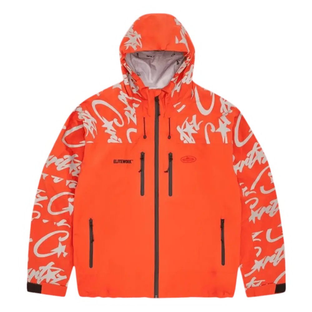 Corteiz Elitework Waterproof Shell Jacket [Orange]
