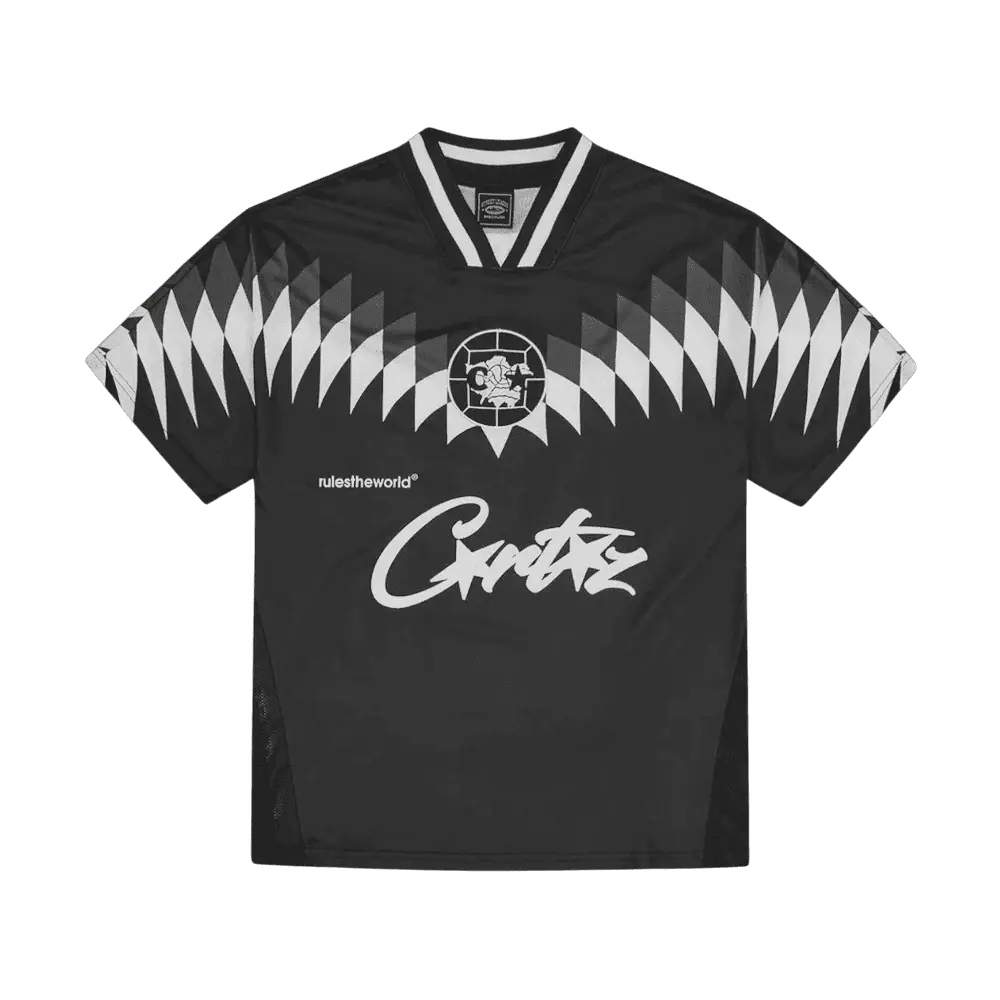Corteiz Club RTW Football Jersey Black