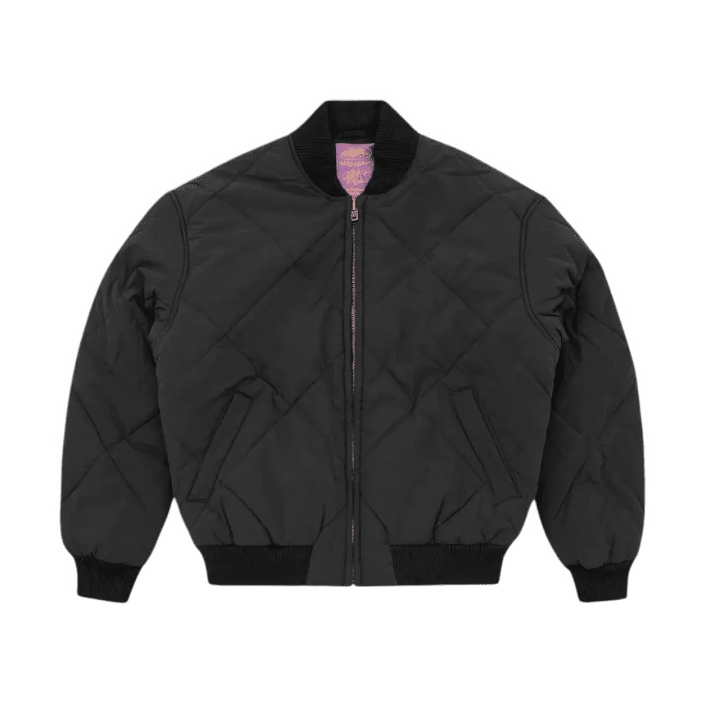 CORTEIZ OLDE ENGLISH QUILTED BOMBER JACKET [BLACK]
