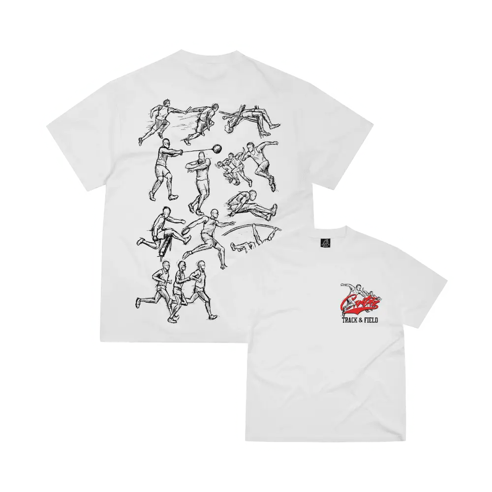 CORTEIZ TRACK AND FIELD TEE *NEW BLANK* [WHITE]