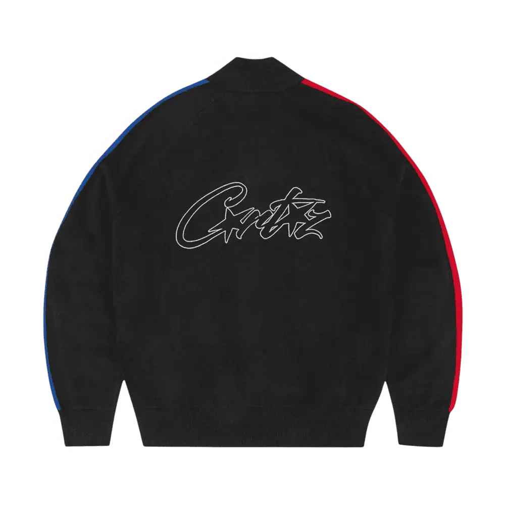 Corteiz VVS Knit-Zip [Black, Red & Blue] - Image 2