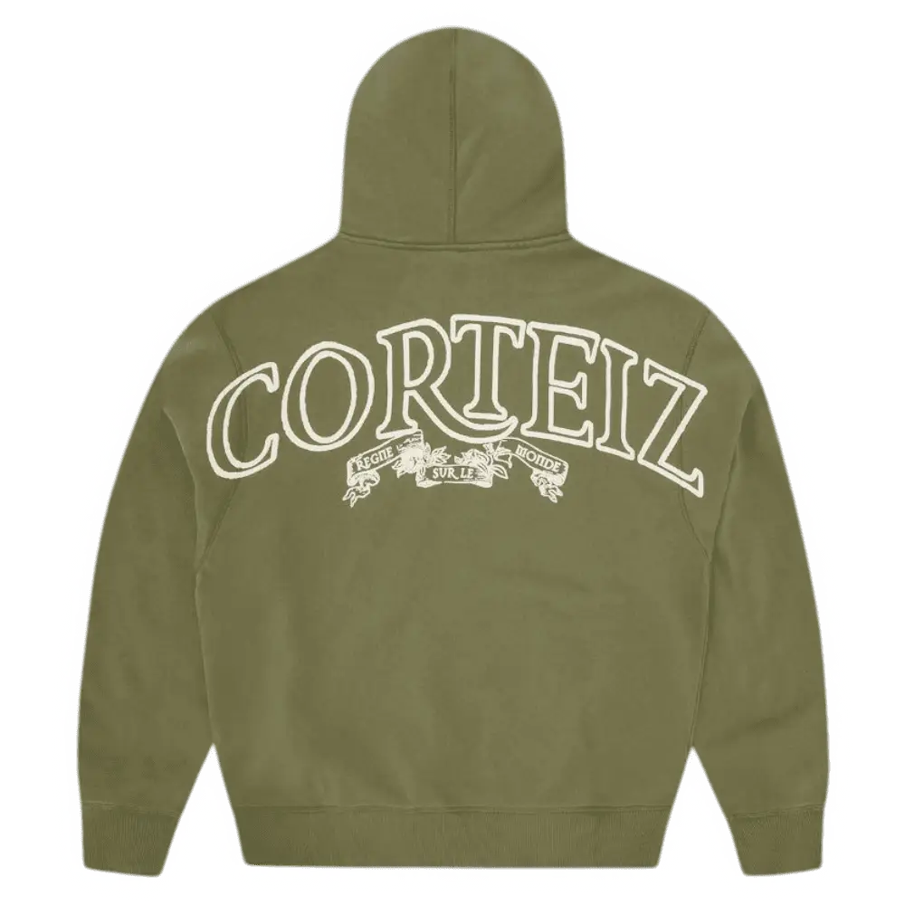 Corteiz Superior Royale Zip Hoodie [OLIVE] - Image 2