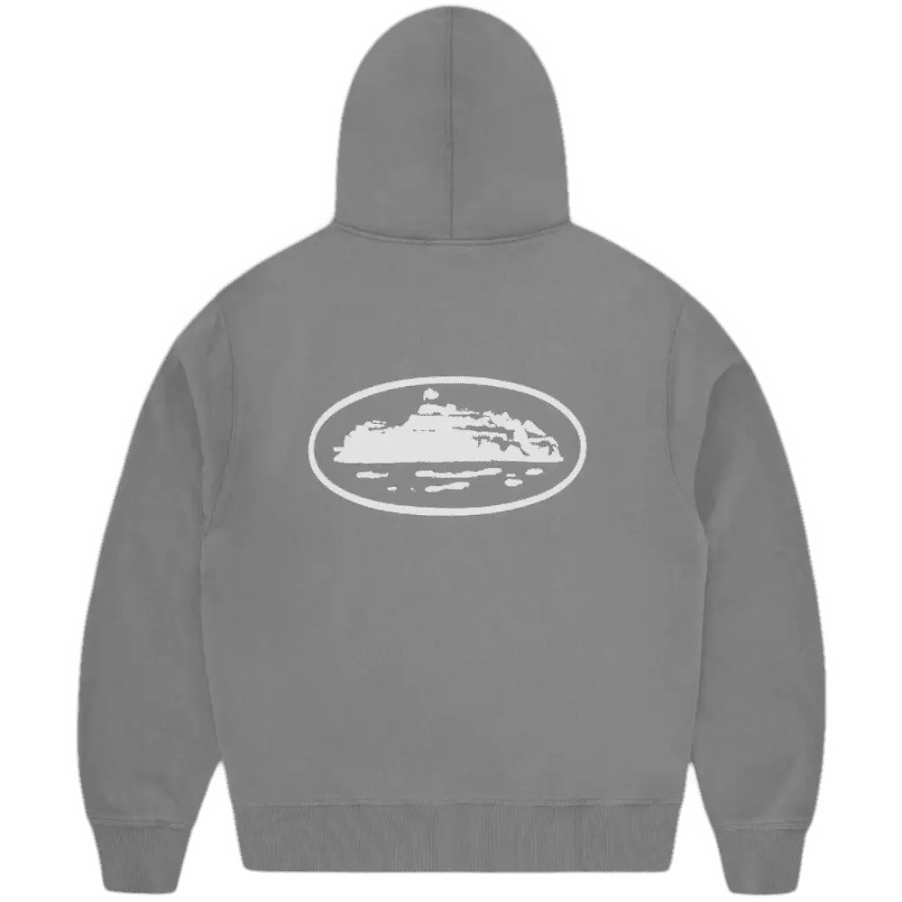 CORTEIZ ISLAND PUFF PRINT ZIP HOODIE [Gully Grey]