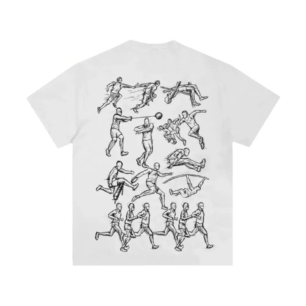 CORTEIZ TRACK AND FIELD TEE *NEW BLANK* [WHITE] - Image 3