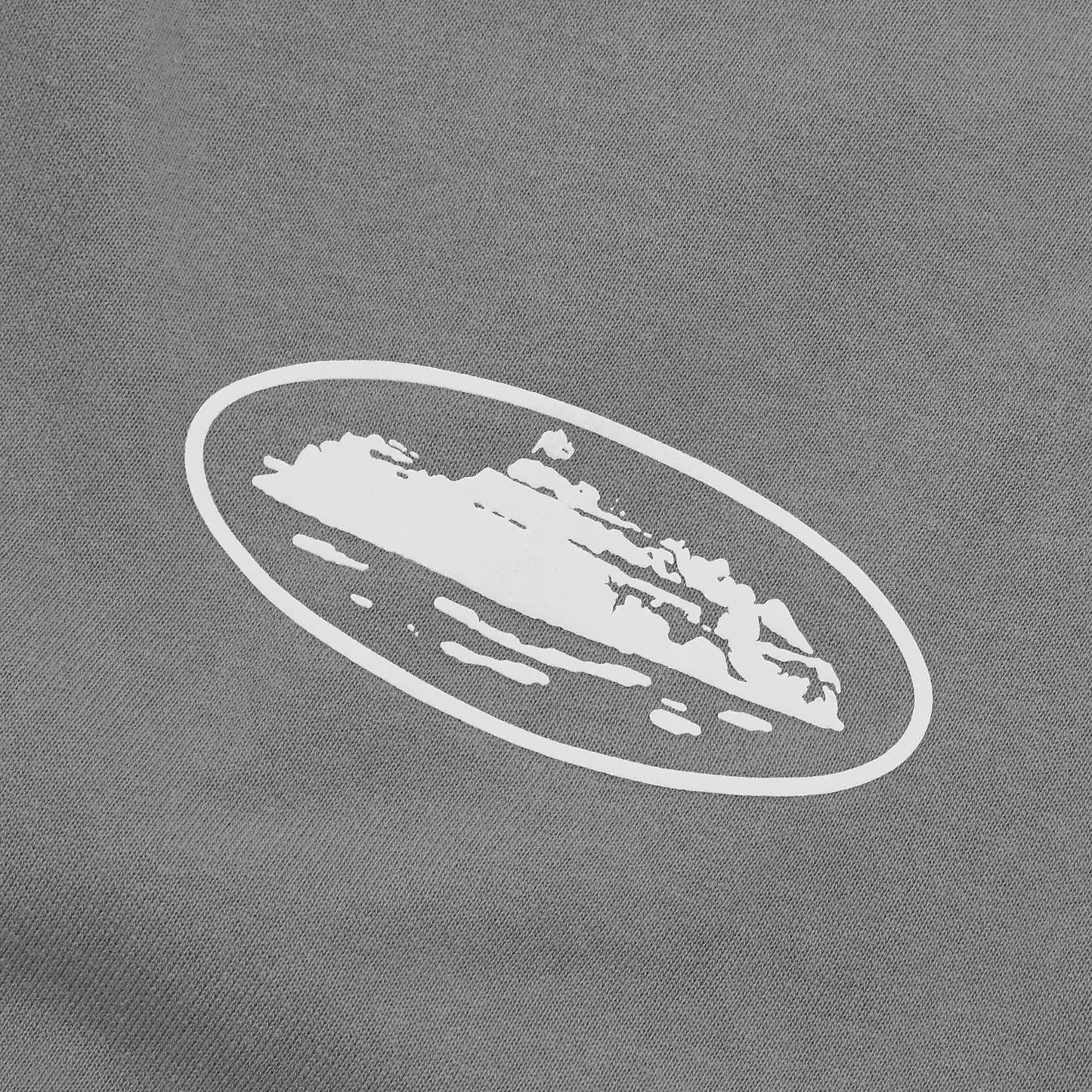 Corteiz Island Puff Print Open Hem Pant [Gully Grey]