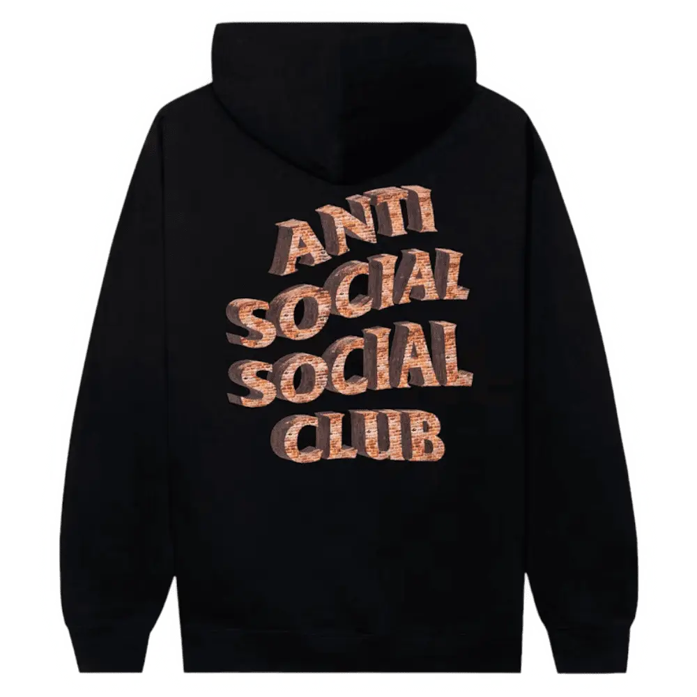 Anti Social Social Club White Picket Fence Hoodie [Black]