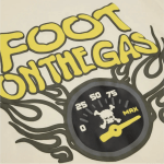 Broken Planet Foot On The Gas T-Shirt [Vanilla White] - Image 3