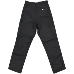 Chrome Hearts Double Knee Nylon Leather Carpenter Pants Black