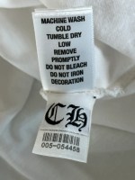 Chrome Hearts White & Black Horseshoe Logo Polo T-Shirt