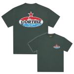 Corteiz Motor Heavyweight Tee Forest Green