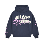 Broken Planet All The Stars Hoodie Deep Navy Pink