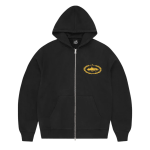 Corteiz Superior Royale Zip Hoodie Black Yellow