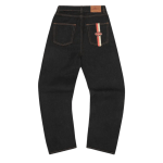 Corteiz Dual Stripe Baggy Jeans Black Wash