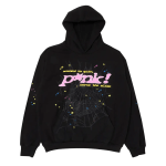 Sp5der P*NK Hoodie Black
