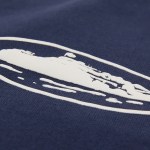 Corteiz Island Puff Print Sweatshort Navy